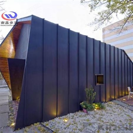 淮安金属屋面铝镁锰板 景观建筑墙面板 矮立边咬合系统 型号YX25-430