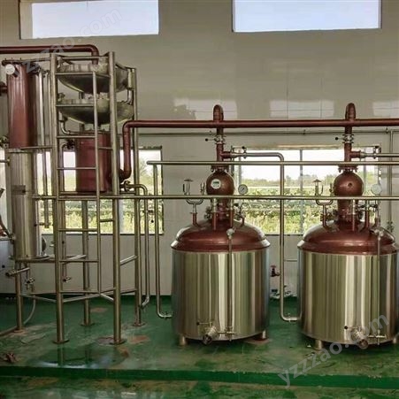 森科塔式白兰地蒸馏设备3锅1塔蒸馏速度快