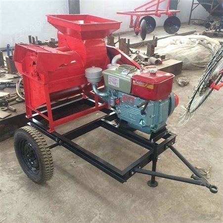 农场380v电机带动玉米脱粒机 可以配套柴油机拖拉机带动打苞米机