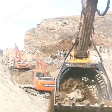 欧力德挖掘机滚筒筛分斗兰州更换方便