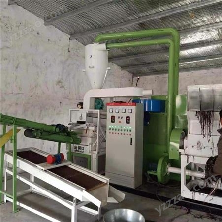 一种新型废电线处理设备绿捷环保干式铜米机构成与分离技术