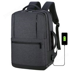 大容量可扩展旅行背包 跨境新款usb多功能防水商务男士电脑双肩包