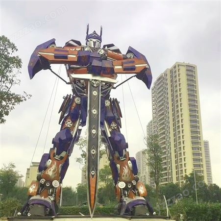 大型变形金刚模型定制 可供楼盘开业大型广场机器人模型景观雕塑摆件