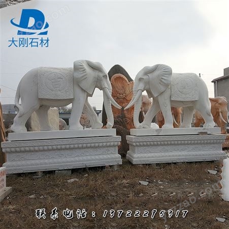 优质的大象石雕 石雕大象雕像 大刚雕塑批发