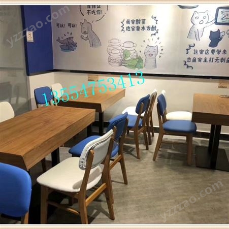 香港餐廳傢俱訂制 實木餐桌餐椅 連鎖餐廳餐桌椅 速食店傢俱廠家眾美德