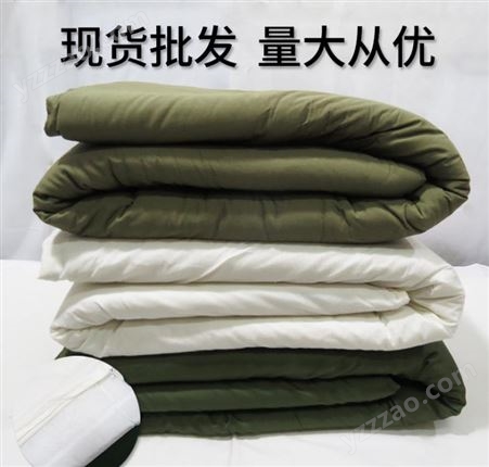 军绿色热熔棉褥子 热熔防潮褥子 铺床垫褥子 劳保褥子生产厂家 褥子铺床单人
