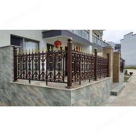 厂家定制铝艺护栏铝艺别墅围栏栅栏庭院墙铝合金护栏