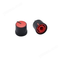 红黑搭配音响调节开关塑胶双色旋钮 品种齐全在线询价欢迎采购