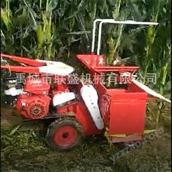 联盛手推式鲜玉米摘穗机 掰棒子粉碎秸秆一体机  自走式玉米苞米收获机价格
