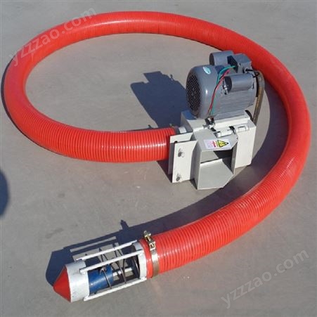 四寸管径吸粮机 长度可以定做的软管输送机 扁螺旋提粮机