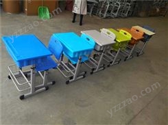 铝合金腿塑料桌面学生课桌椅  河北沧州课桌椅生产厂家