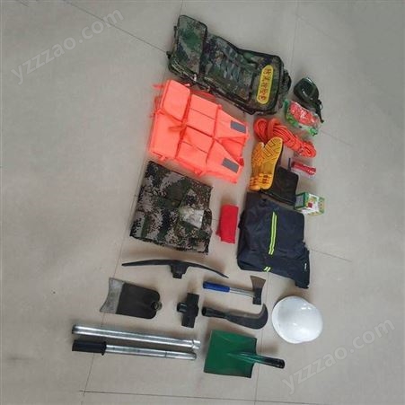防汛组合工具19件套消防救援多功能便携式防汛应急背包