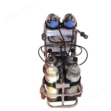 四瓶小推车式移动供气源CHZK4/6.8F/30氧气供气源车载式供气装置