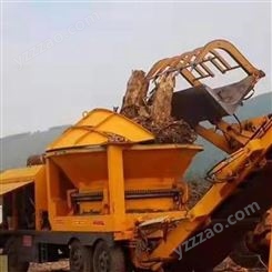 鹏宏机械 大型移动式树墩破碎机 树墩树根粉碎设备厂家 树墩粉碎机