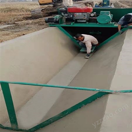 渠道砼板浇筑边沟排水成型机水渠成型机滑模机定做各种规格