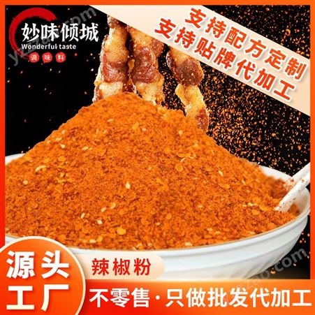 妙味倾城 火锅烧烤炒菜炖肉调味香辛料辣椒粉 辣椒粉料