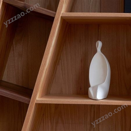 搏德森北欧全实木组合书架书柜客厅书房落地置物架红橡木多功能收纳柜