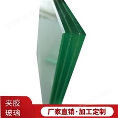华诺夹胶玻璃厂 批量供应 8+8钢化夹胶玻璃  钢化镀膜夹胶玻璃
