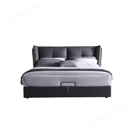 搏德森轻奢极简软体床1.8米双人床现代简约小户型婚床卧室软包储物床厂家