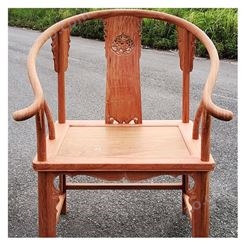 红木圈椅厂家供应 缅甸花梨大果紫檀圈椅 红木家具