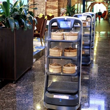 送餐传菜机器人 1500多家酒店选择商场机器人酒店配送机器人