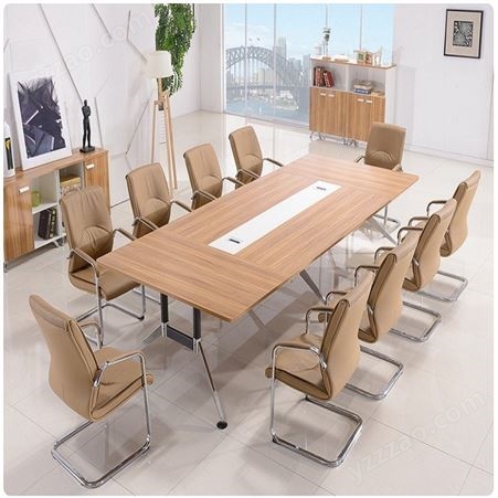 田梅雨 北京板式会议桌 钢木会议桌 板式培训桌 办公桌 会议桌