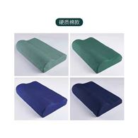 新式綠色枕頭單人部對記憶棉高低護頸枕頭枕頭套橄欖綠枕套物業  學生宿舍 工廠